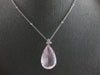 EXTRA LARGE 27.25CT DIAMOND & AAA ROSE QUARTZ 14KT WHITE GOLD 3D CUSHION PENDANT