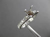 ESTATE 1.30CT DIAMOND 18KT WHITE GOLD ETERNITY SEMI MOUNT ENGAGEMENT RING #21352