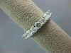 ESTATE 3.5CT DIAMOND 14K WHITE GOLD 3D SHARED PRONG ETERNITY WEDDING RING 21838