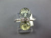 ESTATE 5.03CT DIAMOND & AAA GREEN AMETHYST 14KT WHITE GOLD 3D CLASSIC FUN RING