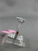 ESTATE .82CT ROUND DIAMOND 18KT WHITE GOLD 3D 4 STONE FLOWER HALO PROMISE RING