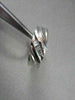 WIDE 7mm HAND CRAFTED .17CT F VVS DIAMOND 14KT WHITE GOLD MENS WEDDING BAND !!!!