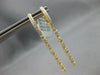 .93CT DIAMOND 18KT YELLOW GOLD 3D BY THE YARD CHANDELIER HUGGIE HANGING EARRINGS