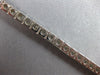 LARGE 8.1CT DIAMOND 14KT WHITE GOLD ROUND FOUR PRONG LOVE TENNIS BRACELET #27708