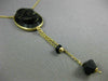 ESTATE LARGE AAA ONYX 14K YELLOW GOLD DOUBLE ROMAN SOLDIER LARIAT CAMEO NECKLACE