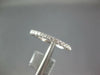 ESTATE .33CT DIAMOND 18KT WHITE GOLD 3D ROUND 2mm SEMI ETERNITY ANNIVERSARY RING