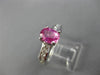 ESTATE 1.88CT DIAMOND & AAA PINK SAPPHIRE 14KT WHITE GOLD ENGAGEMENT RING #26004
