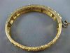 ANTIQUE VICTORIAN AAA PEARL & BLUE ENAMEL 14K YELLOW GOLD BANGLE BRACELET 20957