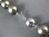 ESTATE EXTRA LARGE AAA TAHITIAN PEARL 14KT WHITE GOLD GRADUATING LOVE NECKLACE