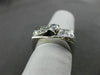 ANTIQUE .60CT OLD MINE ROUND DIAMOND 14KT WHITE GOLD BEZEL PROMISE RING #21535
