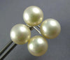 AAA SOUTH SEA PEARL 14KT WHITE GOLD 3D DOUBLE SCREWBACK HANGING EARRINGS #26972