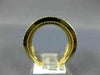 ESTATE .99CT DIAMOND 14KT YELLOW GOLD 4 ROW OPEN SEMI ETERNITY ANNIVERSARY RING