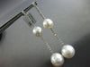 EXTRA LARGE 2.3CT DIAMOND & AAA SOUTH SEA PEARL 14KT WHITE GOLD ETOILE EARRINGS