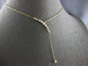 .49CT DIAMOND 14KT YELLOW GOLD GRADUATING JOURNEY SOLITAIRE LARIAT FUN NECKLACE