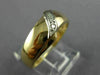 ESTATE .05CT DIAMOND 14KT WHITE & YELLOW GOLD MENS WEDDING RING BAND#22004