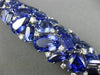 ESTATE MASSIVE 127.56CT DIAMOND & TANZANITE 18KT WHITE GOLD MULTI SHAPE BRACELET
