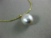 ESTATE AAA SOUTH SEA PEARL 14KT YELLOW GOLD 3D CLASSIC SOLITAIRE PENDANT #26258