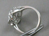 ANTIQUE .40CTW DIAMOND 14K WHITE GOLD FILIGREE BOW CIRCLE COCKTAIL RING #21038