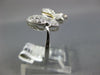 ESTATE WIDE .26CT DIAMOND 18KT 2 TONE GOLD 3D CLASSIC DOUBLE BUTTERFLY LOVE RING