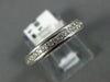 ANTIQUE .70CT DIAMOND 18KT WHITE GOLD 3D ETERNITY FILIGREE ANNIVERSARY RING 1167