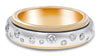 .55CT DIAMOND 18KT WHITE & ROSE GOLD 3D CLASSIC ETOILE WEDDING ANNIVERSARY RING