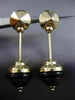ANTIQUE LARGE 14KT YELLOW GOLD ITALIAN CARNELIAN & ONYX HANGING EARRINGS #25571