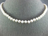 ESTATE 5mm AAA SOUTH SEA PEARL 14KT WHITE GOLD CLASSIC FILIGREE NECKLACE #22695