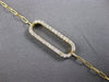 ESTATE LONG .62CT DIAMOND 14KT YELLOW GOLD CLASSIC OPEN OVAL FUN TENNIS BRACELET