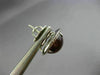 ESTATE LARGE 8.05CT DIAMOND & CABOCHON TOURMALINE 14KT WHITE GOLD HALO EARRINGS