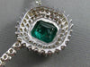ESTATE MASSIVE 23.81CT DIAMOND & COLOMBIAN EMERALD 18KT GOLD 3D TENNIS NECKLACE