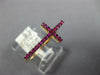 ESTATE .21CT AAA PINK SAPPHIRE 18KT ROSE GOLD 3D CLASSIC CROSS RING