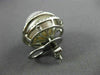ESTATE LARGE 1.15CT DIAMOND & AAA SOUTH SEA PEARL 18KT WHITE GOLD STUD EARRINGS