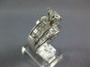 LARGE 2.0CT DIAMOND 14KT WHITE GOLD MARQUISE PRINCESS & BAGUETTE ENGAGEMENT RING