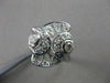 ANTIQUE ART DECO EURO MINE DIAMOND 14KT WHITE GOLD COCKTAIL FILIGREE RING #21489