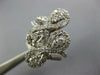 ESTATE LARGE 1.25CT DIAMOND 14KT WHITE GOLD 3D DOUBLE INFINITY CLASSIC LOVE RING