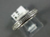 ANTIQUE .70CT DIAMOND 18KT WHITE GOLD 3D ETERNITY FILIGREE ANNIVERSARY RING 1167