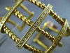ESTATE LARGE .65CT DIAMOND 14K YELLOW GOLD MULTI ROW SQUARE CUFF BANGLE BRACELET