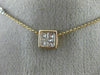 ESTATE 1.04CT WHITE & PINK DIAMOND 18KT WHITE & ROSE GOLD 3D INVISIBLE PENDANT