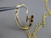 ESTATE DIAMOND 14K YELLOW GOLD PURPLE RED GREEN ENAMEL OPEN SWIRL PENDANT #10723