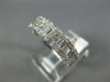 WIDE .75CT DIAMOND 14KT WHITE GOLD 3D ROUND & BAGUETTE CLASSIC ANNIVERSARY RING