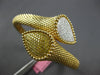 LARGE 2.21CT WHITE & INTENSE YELLOW DIAMOND 18KT YELLOW GOLD 3D BANGLE BRACELET