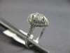 ESTATE WIDE 1.18CT DIAMOND 14KT WHITE GOLD 3D CLASSIC ROUND ENGAGEMENT RING
