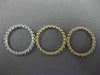 ESTATE WIDE 14KT WHITE YELLOW & ROSE GOLD 3D BEADED ETERNITY STACKABLE FUN RING