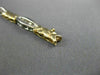 ESTATE 1.20CT BAGUETTE CUT DIAMOND 14KT WHITE & YELLOW GOLD 3D BRACELET #20747