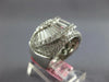 EXTRA LARGE 2.68CT DIAMOND 18KT WHITE GOLD ROUND & BAGUETTE FUN ANNIVERSARY RING