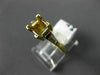ESTATE .15CT DIAMOND 14KT YELLOW GOLD 3D SQUARE SEMI MOUNT ENGAGEMENT RING #6096
