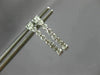 ESTATE .50CT DIAMOND 14KT WHITE GOLD 3D CLASSIC OVAL INSIDE OUT HOOP EARRINGS