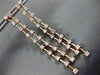 LONG 1.58CT DIAMOND 14KT ROSE GOLD 3D 2 ROW DIAMOND BY THE YARD HANGING EARRINGS