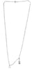.11CT DIAMOND 14KT WHITE GOLD 3D GUITAR MUSICAL NOTE BY THE YARD FUN NECKLACE