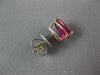ESTATE LARGE 1.26CT AAA RUBY 14KT WHITE GOLD 3D PEAR SHAPE CLASSIC STUD EARRINGS